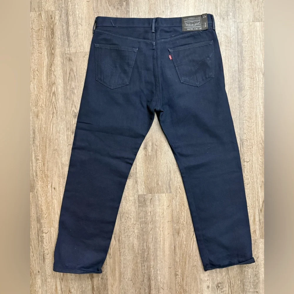 Levi’s 501XX • Dark Wash Straight Leg Button Fly Jeans